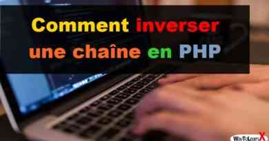 Comment inverser une chaîne en PHP