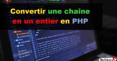 Convertir une chaîne en un entier en PHP