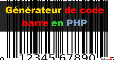 Générateur de code barre en PHP