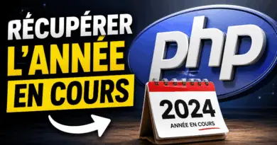 comment-recuperer-lannee-en-cours-en-php