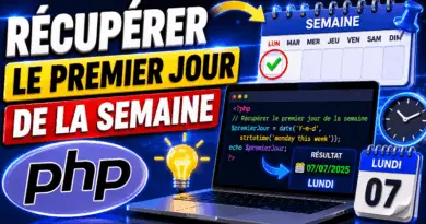 comment-recuperer-le-premier-jour-de-la-semaine-en-php