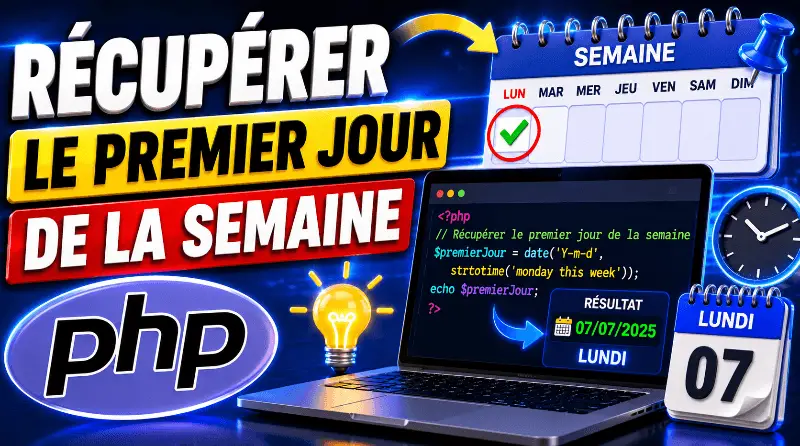 comment-recuperer-le-premier-jour-de-la-semaine-en-php
