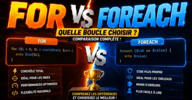 difference-entre-for-et-foreach-en-php