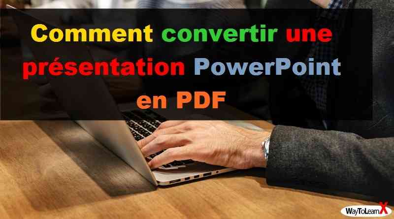 Comment convertir une présentation PowerPoint en PDF-min
