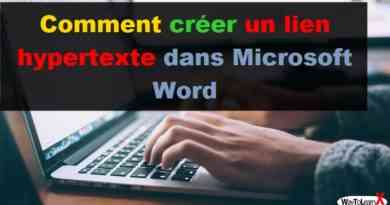 Comment créer un lien hypertexte dans Microsoft Word