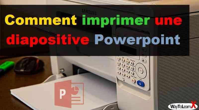 Comment imprimer une diapositive Powerpoint