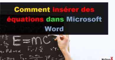 Comment insérer des équations dans Microsoft Word