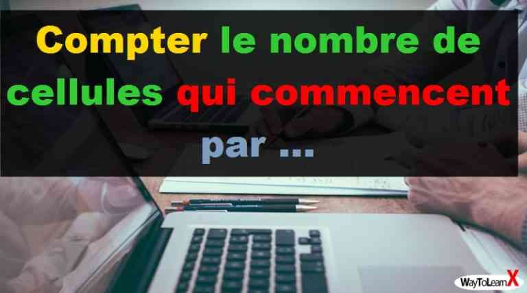 Nombre De Cellules Non Vides