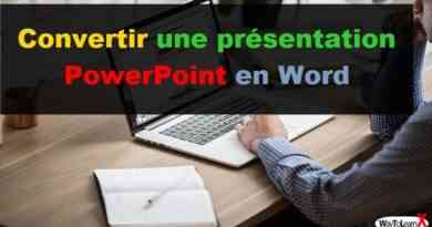 Convertir une présentation PowerPoint en Word-min