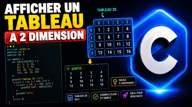 afficher-un-tableau-a-deux-dimension-en-c