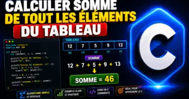 calculer-la-somme-de-tout-les-elements-dun-tableau-en-c