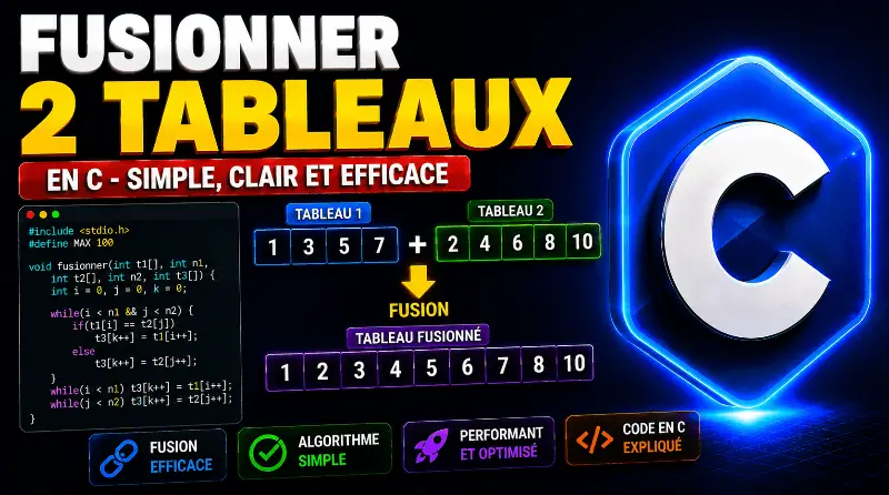 fusionner-deux-tableaux-en-c