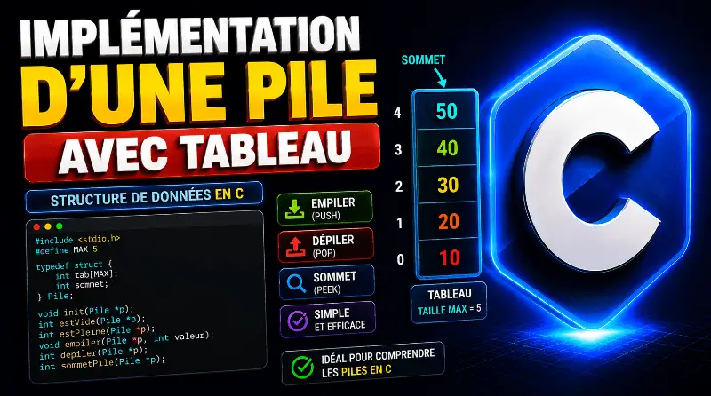 implementation-dune-pile-en-utilisant-un-tableau-en-c