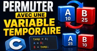 permuter-deux-variables-avec-une-variable-temporaire-en-c