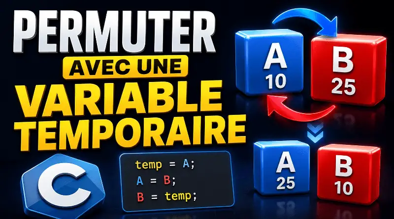 permuter-deux-variables-avec-une-variable-temporaire-en-c