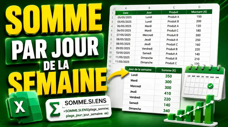 somme-par-jour-de-la-semaine-excel