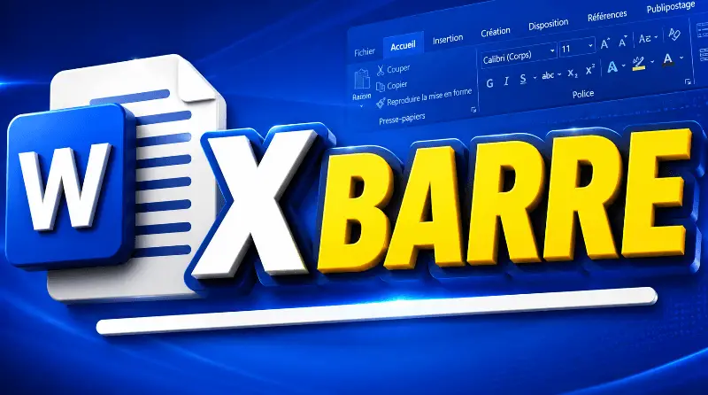 x-barre-sur-word
