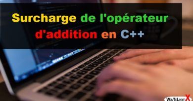 Surcharge de l'opérateur d'addition en C++