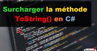 Surcharger la méthode ToString en C#