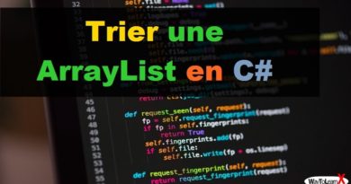 Trier une ArrayList en C#