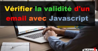 Vérifier la validité d'un email avec Javascript