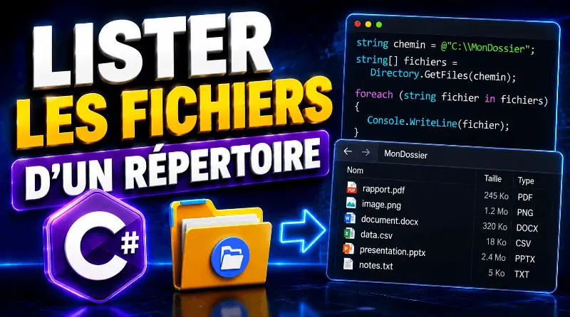 comment-lister-les-fichiers-dun-repertoire-en-csharp