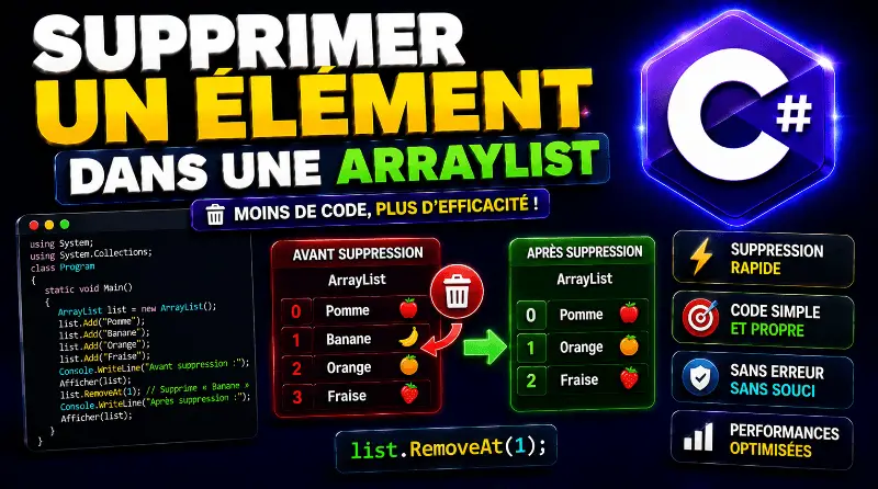 comment-supprimer-un-element-dans-une-arraylist-en-csharp
