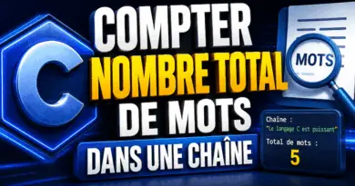 compter-le-nombre-total-de-mots-dans-une-chaine-de-caractere-en-c