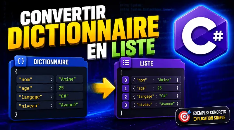 convertir-un-dictionnaire-en-une-liste-en-csharp