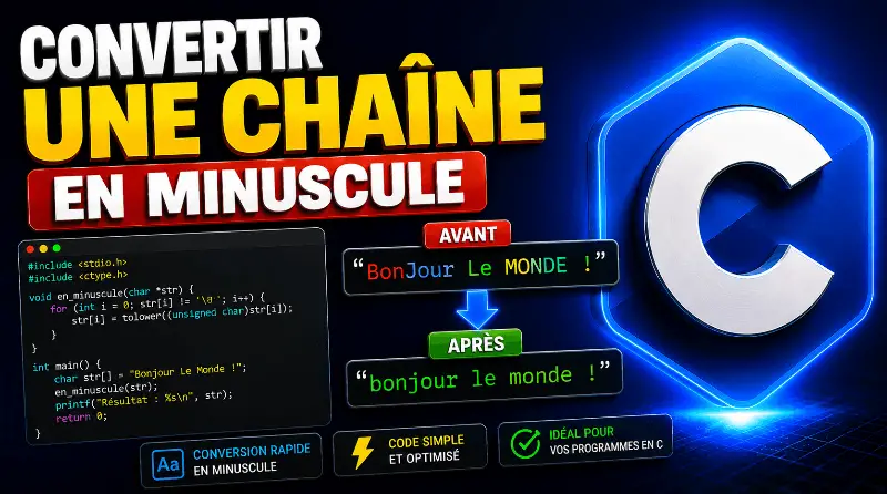 convertir-une-chaine-de-caractere-en-minuscule-en-c