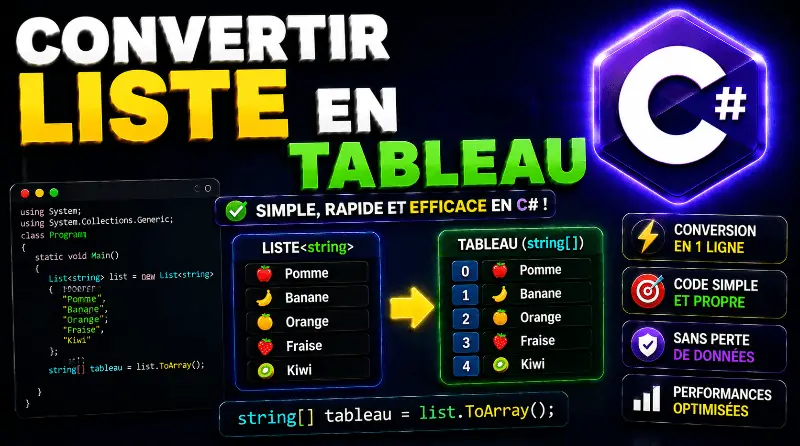 convertir-une-liste-en-tableau-en-csharp