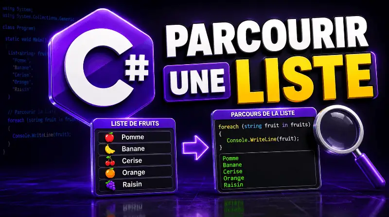 parcourir-une-liste-en-csharp