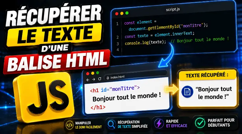 recuperer-le-texte-dune-balise-html-en-javascript