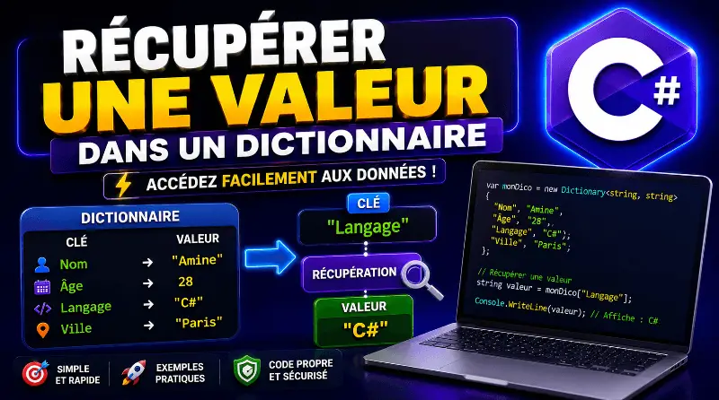 recuperer-une-valeur-dans-un-dictionnaire-en-csharp