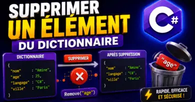 supprimer-un-element-dun-dictionnaire-en-csharp