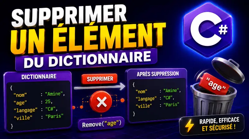 supprimer-un-element-dun-dictionnaire-en-csharp