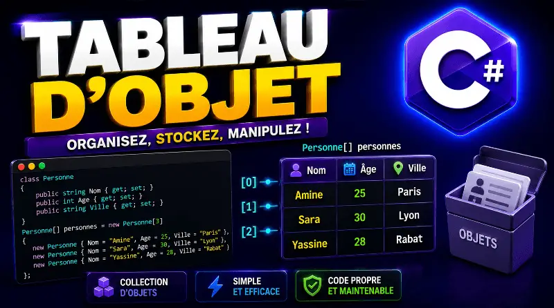 tableau-dobjet-en-csharp