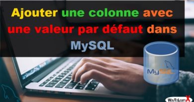 Ajouter une colonne avec une valeur par défaut dans MySQL