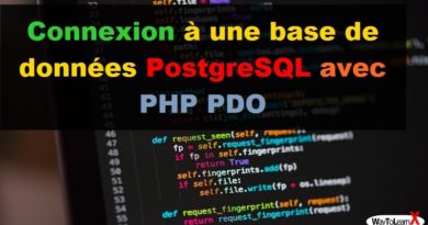 Connexion à une base de données PostgreSQL avec PHP PDO