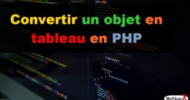 Convertir un objet en Array en PHP