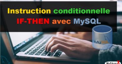 Instruction conditionnelle IF-THEN avec MySQL