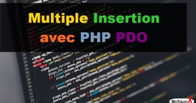 Multiple Insertion avec PHP PDO