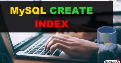 MySQL CREATE INDEX