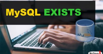 MySQL EXISTS