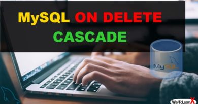 MySQL ON DELETE CASCADE