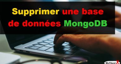 Supprimer une base de données MongoDB
