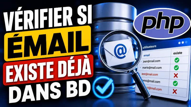 verifier-si-un-email-existe-deja-dans-la-base-de-donnees-avec-php