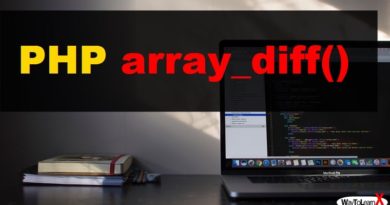 PHP array_diff