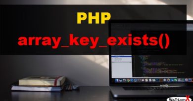 PHP array_key_exists