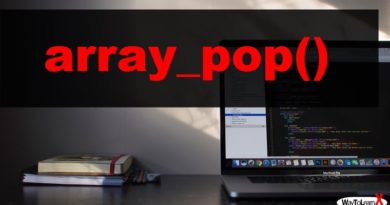 PHP array_pop